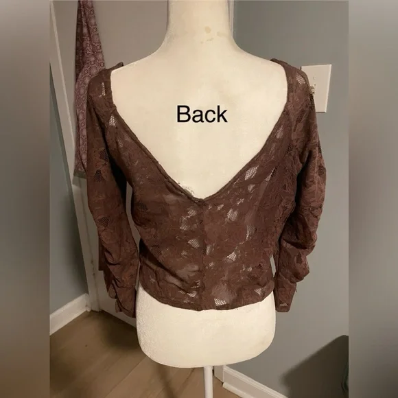 Free People In Rotation Lace Layering Top NWOT - Picture 6 of 7